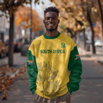 Custom South Africa Soccer Sweatshirt Go Banyana Banyana Proteas