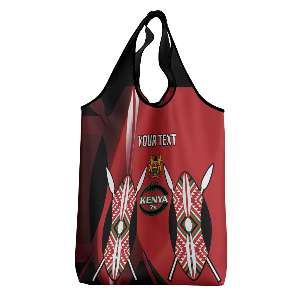 Custom Kenya Rugby Sevens Kenyan Sporty Version Grocery Bag