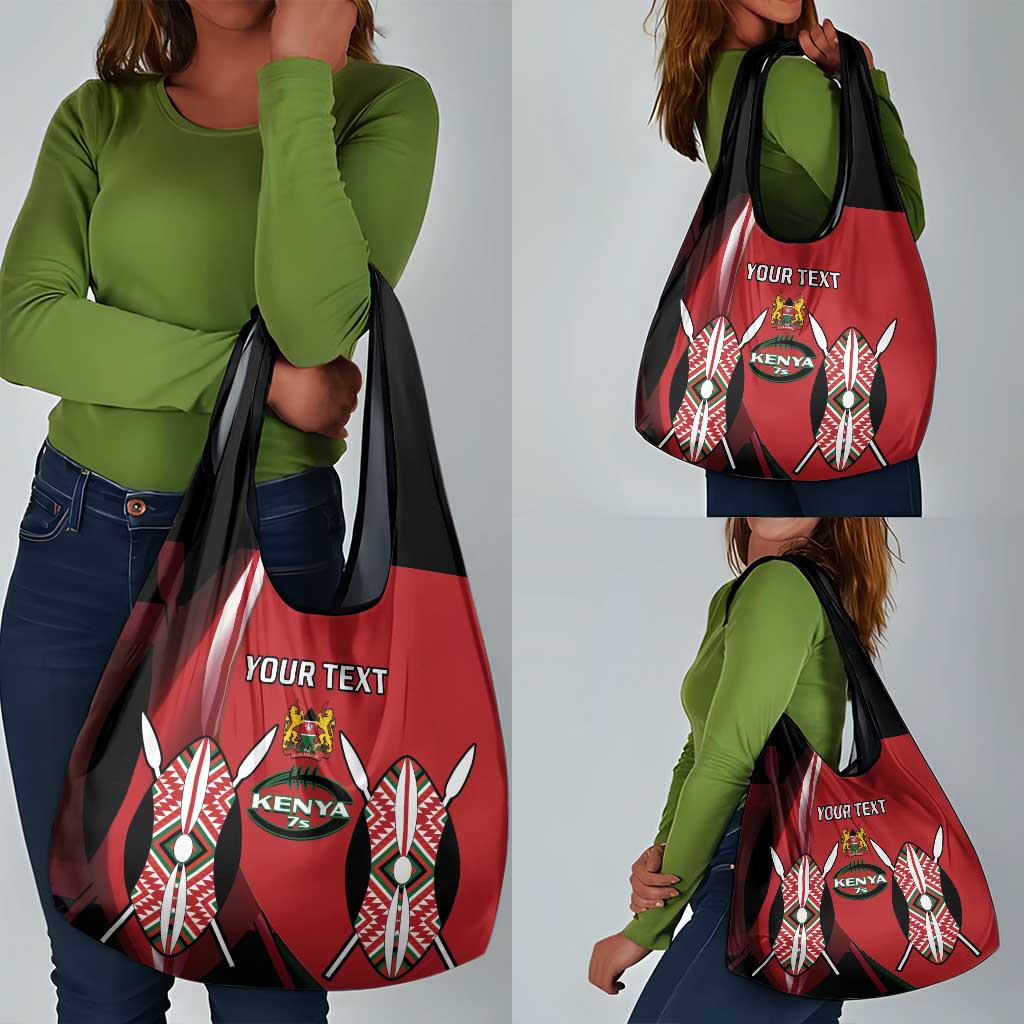 Custom Kenya Rugby Sevens Kenyan Sporty Version Grocery Bag