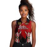 Custom Kenya Rugby Sevens Kenyan Sporty Version Women Sleeveless Polo Shirt