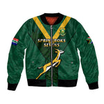 Custom South Africa Rugby Go Blitzboks Sevens Bomber Jacket