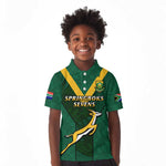 Custom South Africa Rugby Go Blitzboks Sevens Kid Polo Shirt