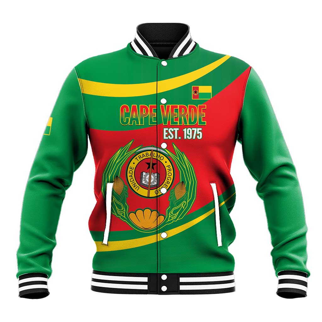 Cape Verde 1975-1992 Baseball Jacket Unidade Trabalho Progresso