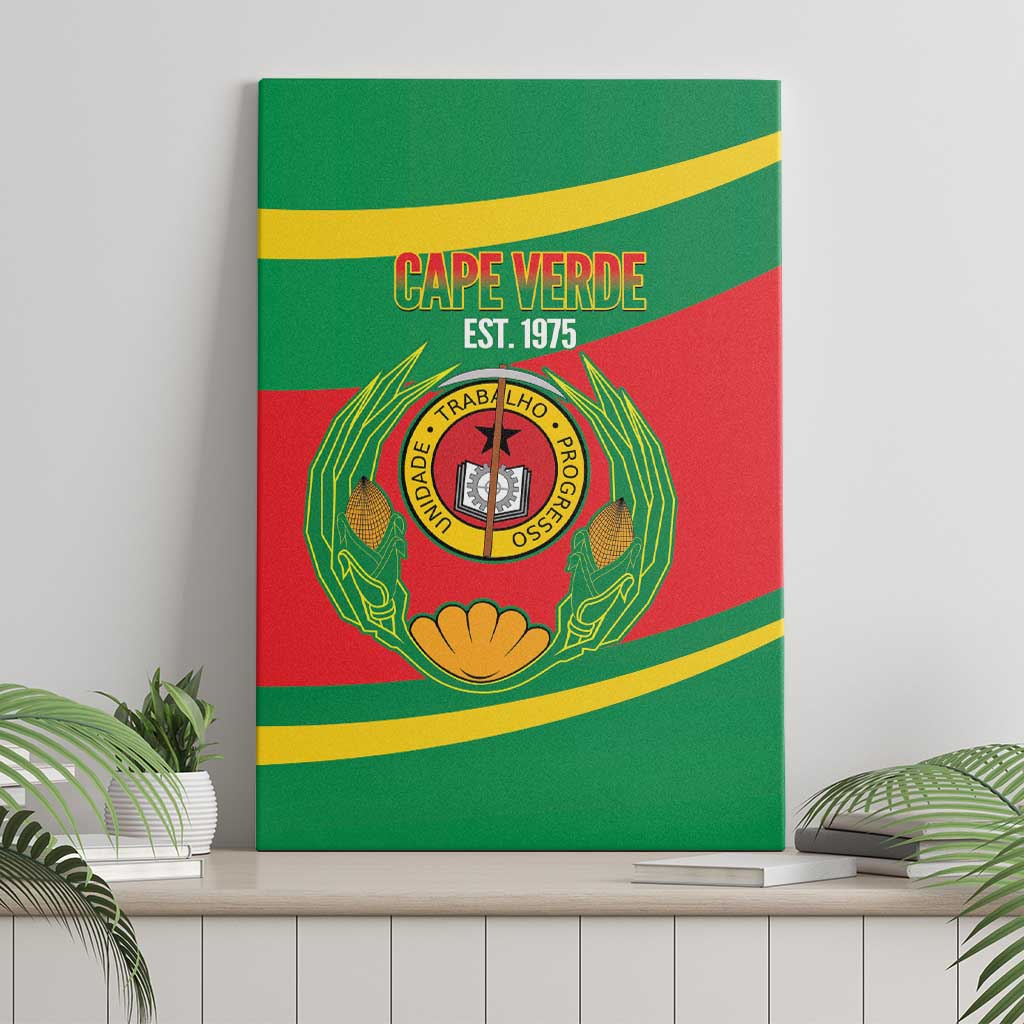 Cape Verde 1975-1992 Canvas Wall Art Unidade Trabalho Progresso