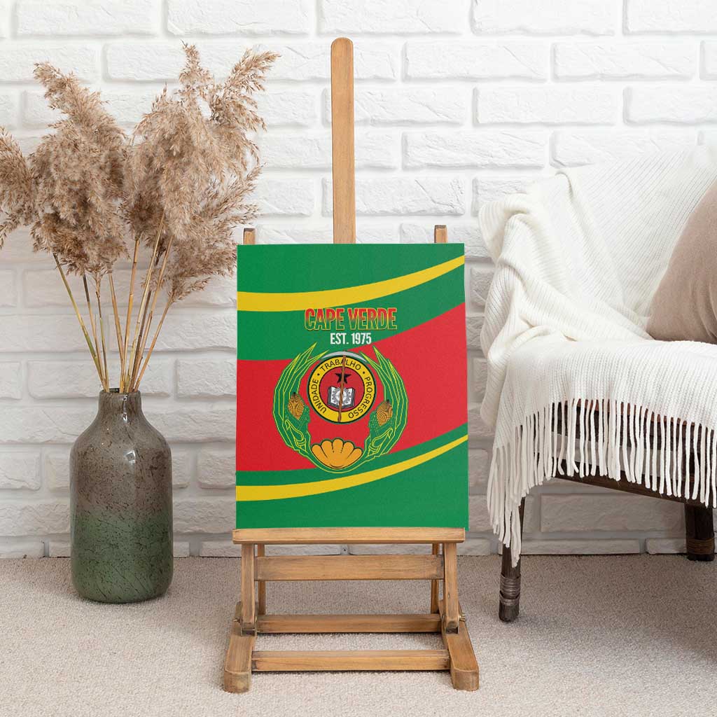 Cape Verde 1975-1992 Canvas Wall Art Unidade Trabalho Progresso