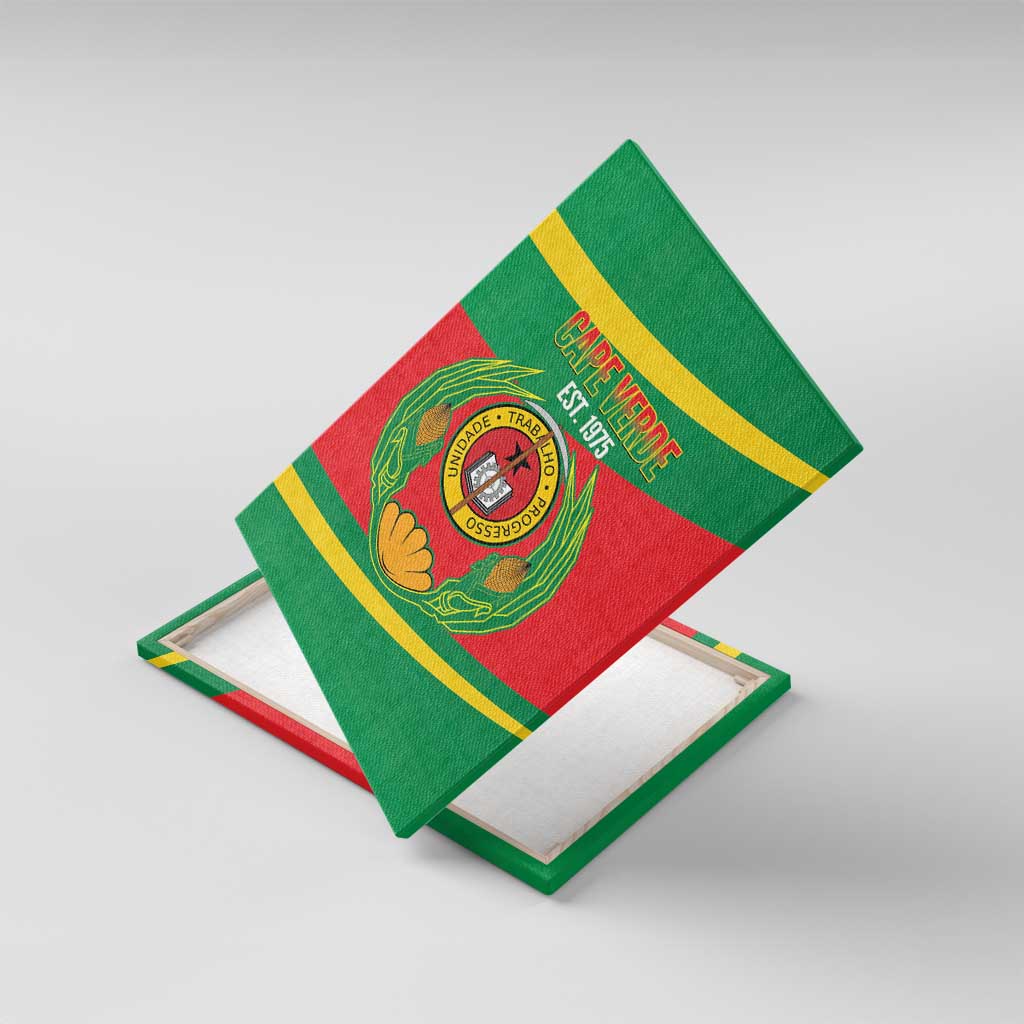 Cape Verde 1975-1992 Canvas Wall Art Unidade Trabalho Progresso