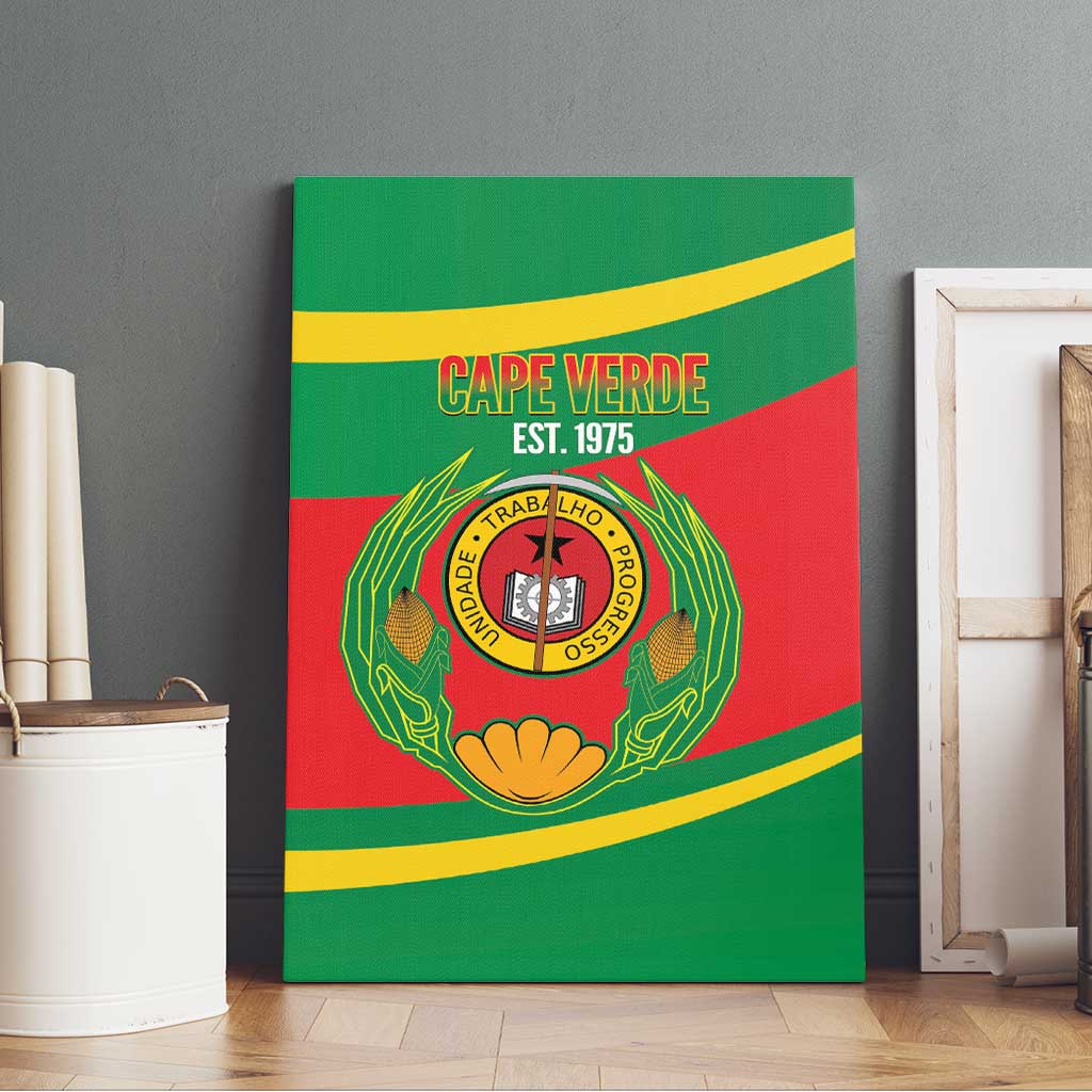 Cape Verde 1975-1992 Canvas Wall Art Unidade Trabalho Progresso