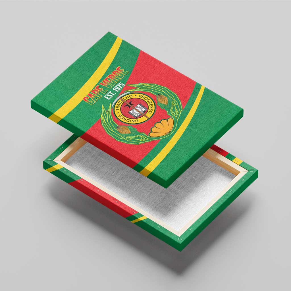Cape Verde 1975-1992 Canvas Wall Art Unidade Trabalho Progresso