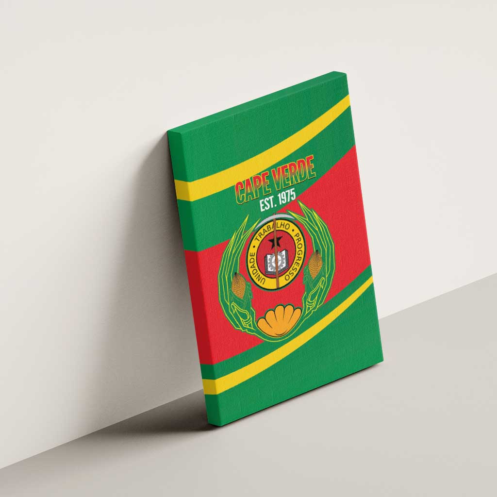 Cape Verde 1975-1992 Canvas Wall Art Unidade Trabalho Progresso