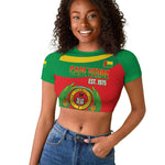 Cape Verde 1975-1992 Raglan Cropped T shirt Unidade Trabalho Progresso