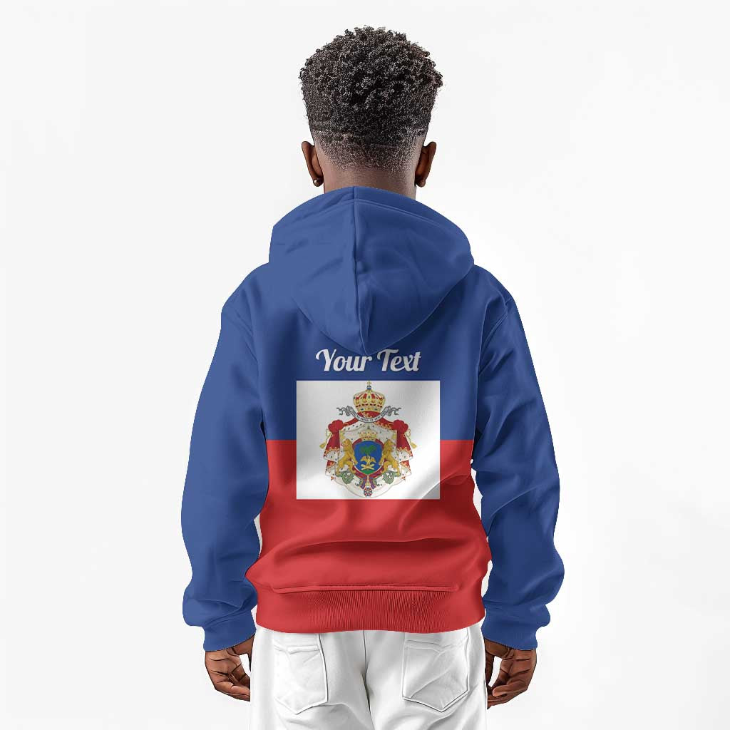 Personalised Second Empire of Haiti 1849-1859 Kid Hoodie Anpi an Ayiti Flag Style