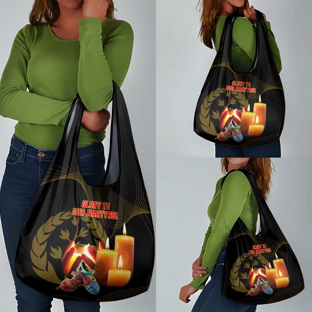 20 June Eritrea Martyrs Day Grocery Bag Glory To Our Martyrs