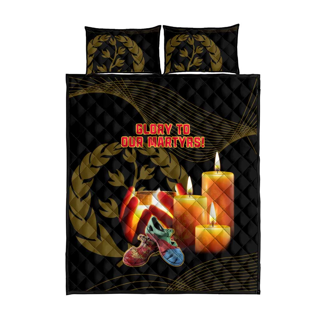 20 June Eritrea Martyrs Day Quilt Bed Set Glory To Our Martyrs
