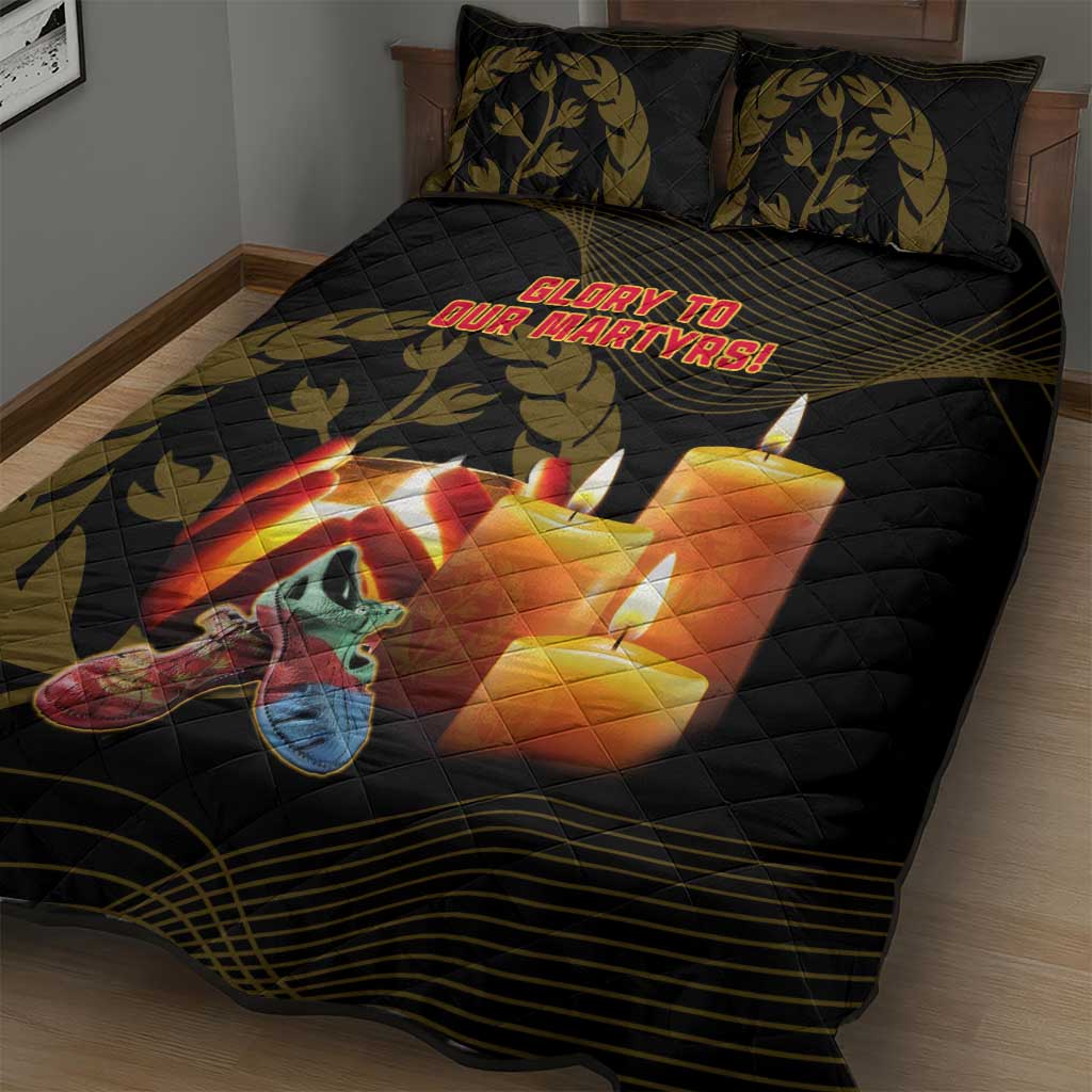 20 June Eritrea Martyrs Day Quilt Bed Set Glory To Our Martyrs