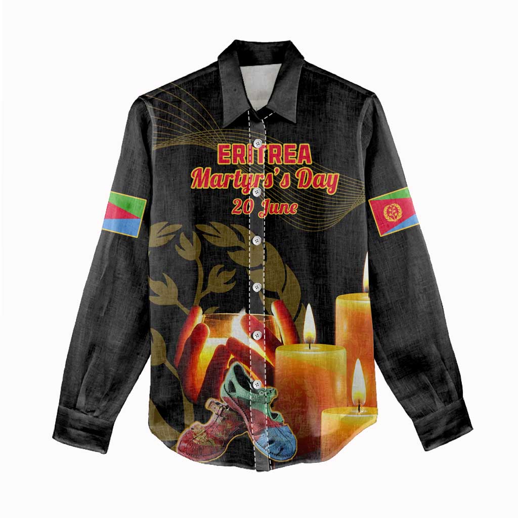 20 June Eritrea Martyrs Day Women Casual Shirt Glory To Our Martyrs LT14