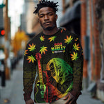 Afro Jamaica Legend Bob Day Long Sleeve Shirt One Love Jamaican Reggae African Pattern LT14