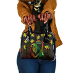 Afro Jamaica Legend Bob Day Shoulder Handbag One Love Jamaican Reggae African Pattern