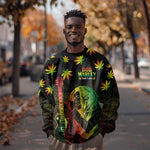 Afro Jamaica Legend Bob Day Sweatshirt One Love Jamaican Reggae African Pattern
