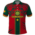 Custom Cameroon Football Polo Shirt 2024 African Nations Go Champions Lion Style
