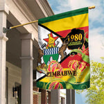 Nyika yeZimbabwe Garden Flag Happy Independence Day - Flame Lily Flowers