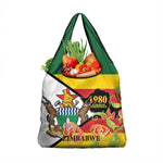 Nyika yeZimbabwe Grocery Bag Happy Independence Day - Flame Lily Flowers