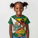 Nyika yeZimbabwe Kid T shirt Happy Independence Day - Flame Lily Flowers