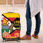 Nyika yeZimbabwe Luggage Cover Happy Independence Day - Flame Lily Flowers