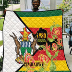 Nyika yeZimbabwe Quilt Happy Independence Day - Flame Lily Flowers