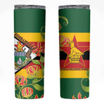 Nyika yeZimbabwe Skinny Tumbler Happy Independence Day - Flame Lily Flowers