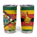 Nyika yeZimbabwe Tumbler Cup Happy Independence Day - Flame Lily Flowers