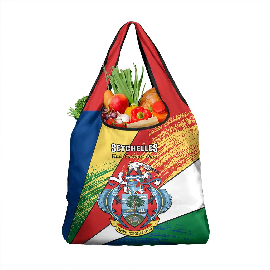 29 June Seychelles Independence Day Grocery Bag Flag Style