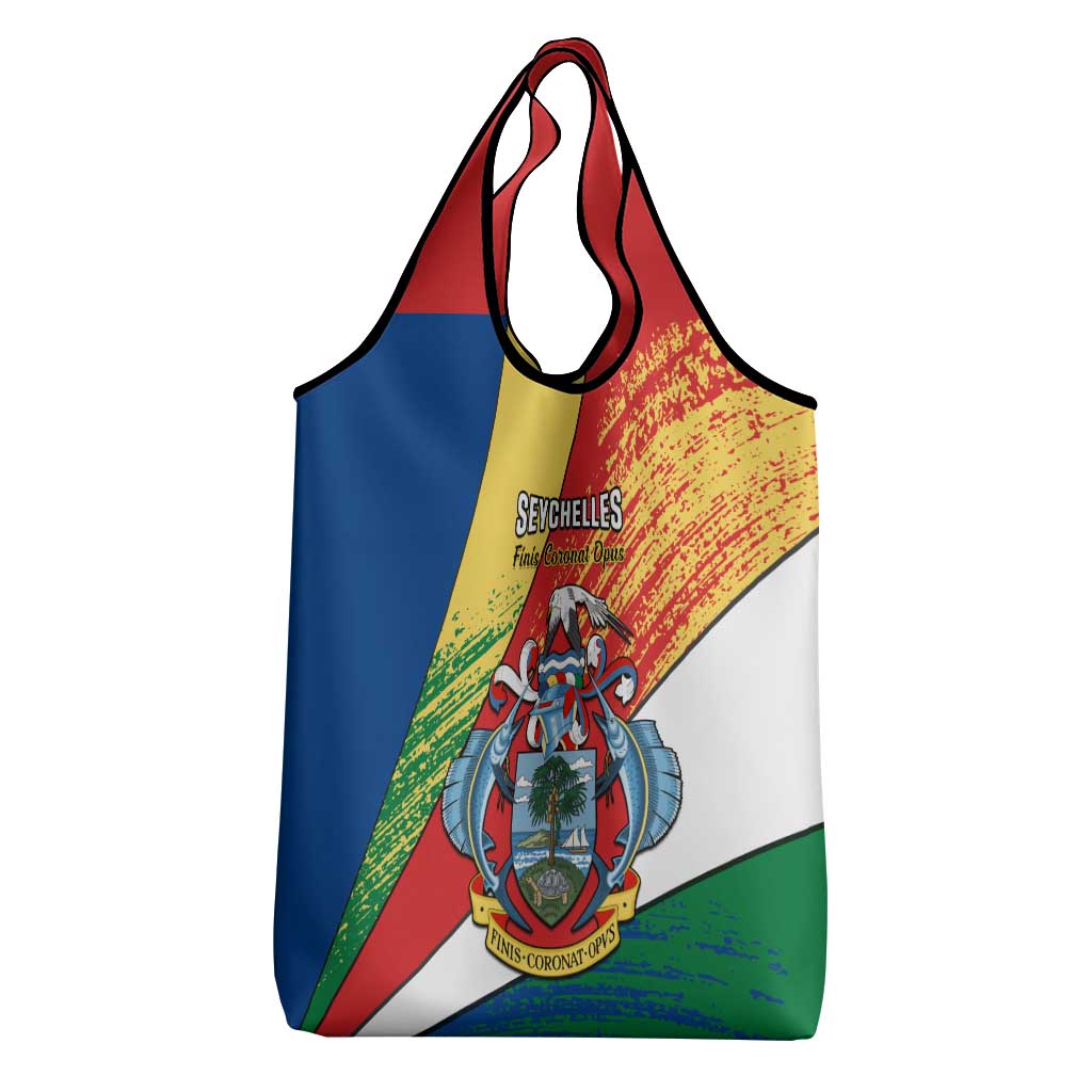 29 June Seychelles Independence Day Grocery Bag Flag Style