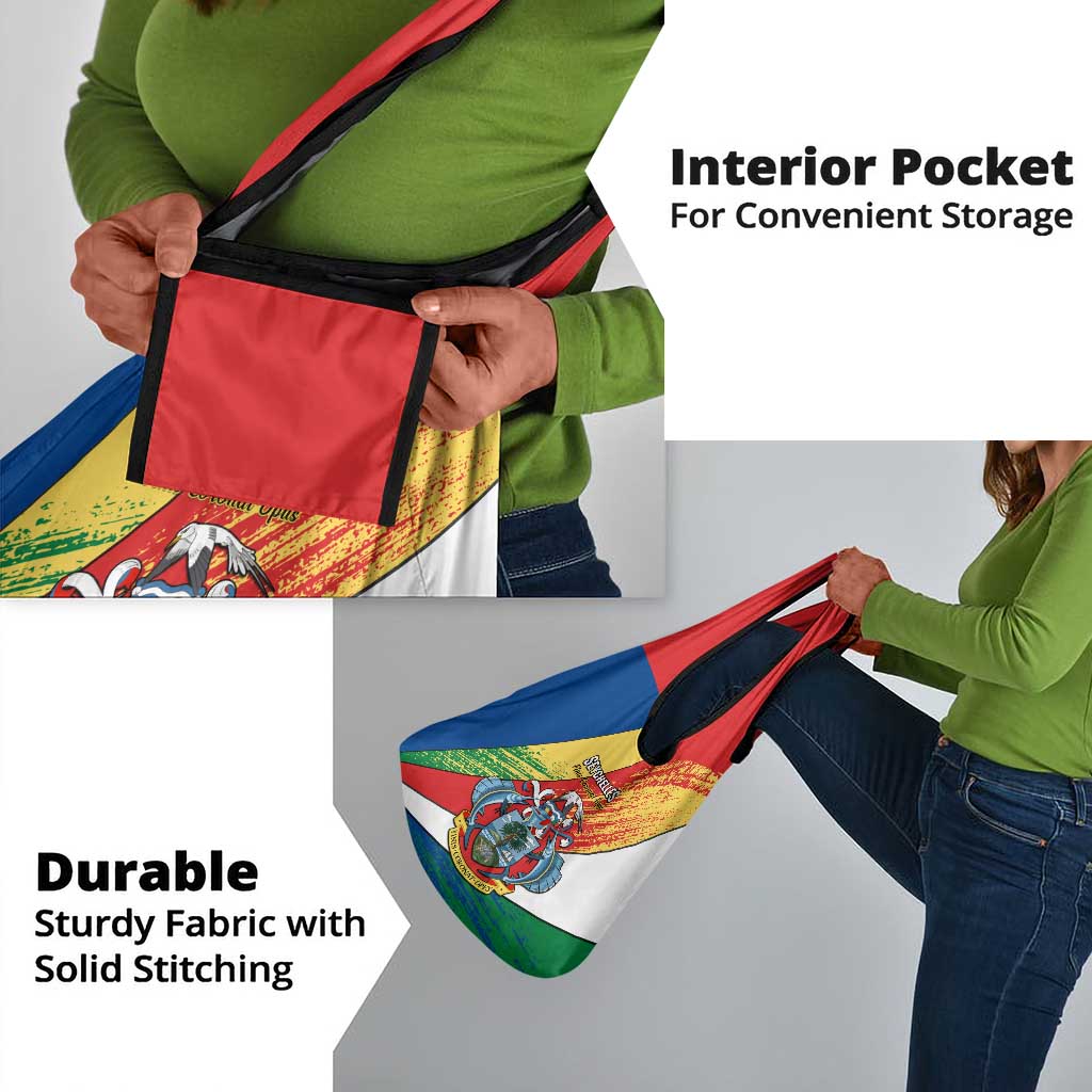 29 June Seychelles Independence Day Grocery Bag Flag Style