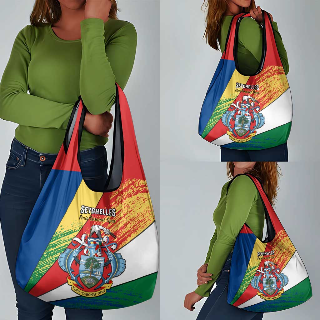 29 June Seychelles Independence Day Grocery Bag Flag Style