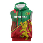 Senegal Football Sleeveless Hoodie 2024 Go Champions Lions De La Teranga - African Pride