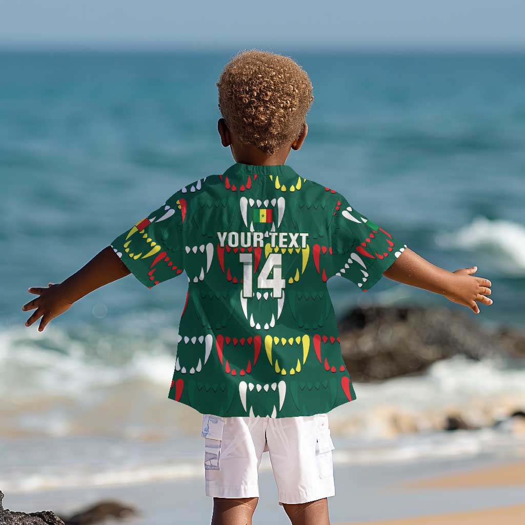 Custom Senegal Football Kid Hawaiian Shirt 2024 Culture Pour Home Style