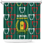 Senegal Football Shower Curtain 2024 Culture Pour Home Style