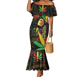 King Of Reggae Legend Bob Mermaid Dress Rasta Cannabis - African Pride