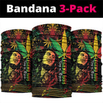 King Of Reggae Legend Bob Neck Gaiter Rasta Cannabis LT14