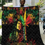 King Of Reggae Legend Bob Quilt Rasta Cannabis - African Pride