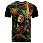 King Of Reggae Legend Bob T shirt Rasta Cannabis - African Pride