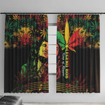 King Of Reggae Legend Bob Window Curtain Rasta Cannabis - African Pride