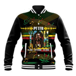 Jamaica Reggae Legend Tosh Baseball Jacket Cannabis Pattern - African Pride