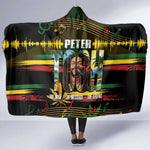 Jamaica Reggae Legend Tosh Hooded Blanket Cannabis Pattern - African Pride