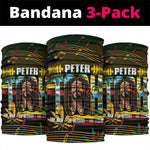 Jamaica Reggae Legend Tosh Neck Gaiter Cannabis Pattern LT14