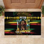 Jamaica Reggae Legend Tosh Rubber Doormat Cannabis Pattern - African Pride