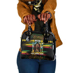 Jamaica Reggae Legend Tosh Shoulder Handbag Cannabis Pattern - African Pride