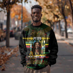 Jamaica Reggae Legend Tosh Sweatshirt Cannabis Pattern - African Pride