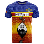Personalised Eswatini Independence Day T shirt Swaziland Nguni Shield Gradient African Pattern