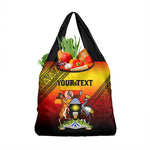 Personalised Uganda Independence Day Grocery Bag Jamhuri ya Uganda Coat Of Arms